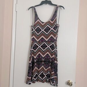 Express Aztec Printed Tank Dress Size M